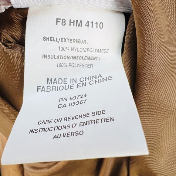 Columbia Jacket Mens Large Reversible Camo Duck Hunting Bomber Brown Nylon Down - Picture 5 of 11